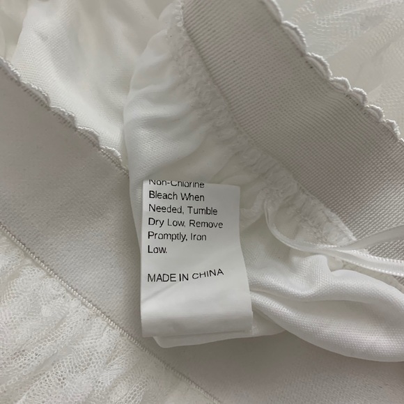 SHEIN Wide Waist Frill Trim Layered Tulle Skirt - Picture 7 of 10